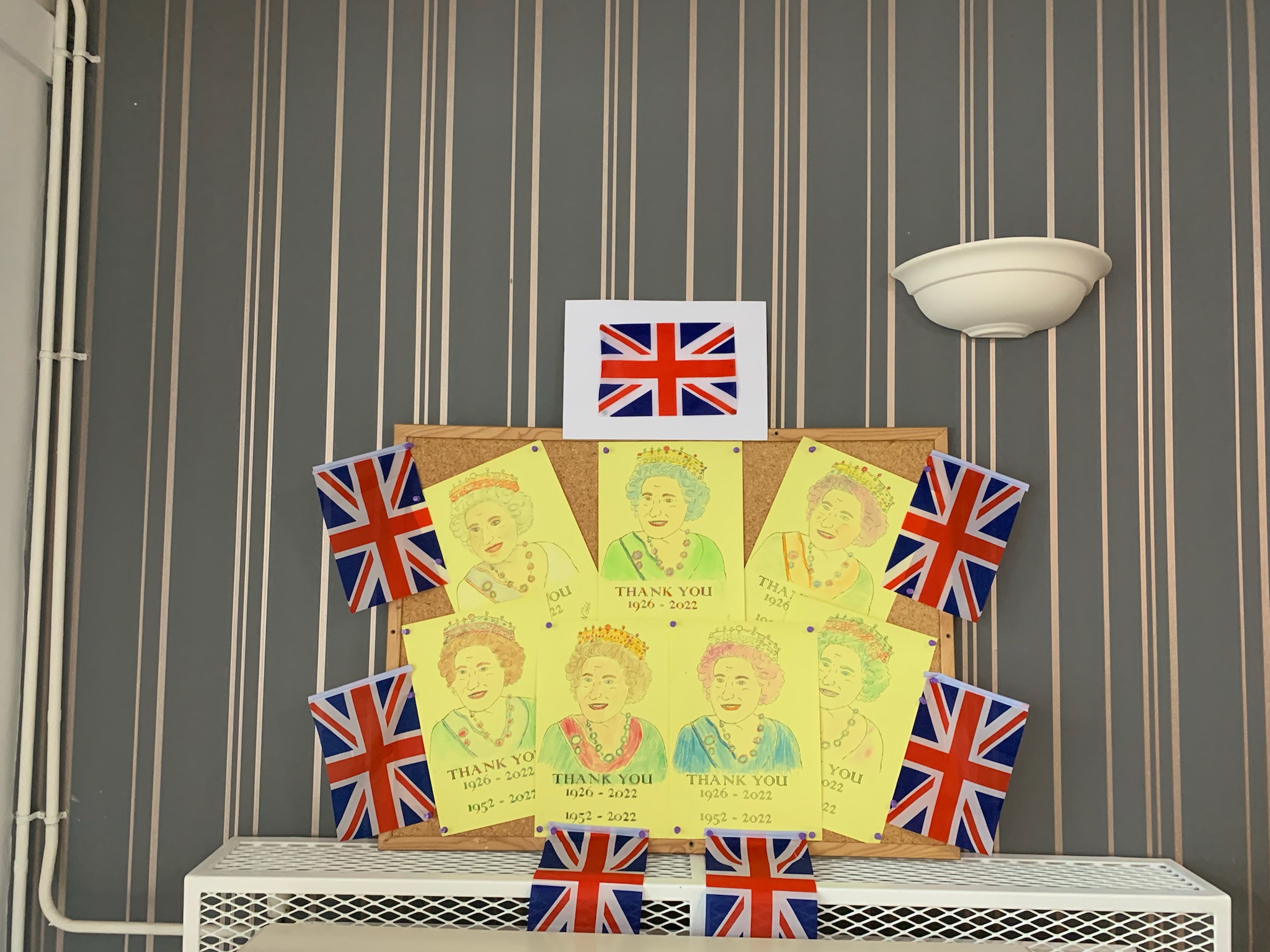 Tribute through art to the sad loss of Her Majesty The Queen