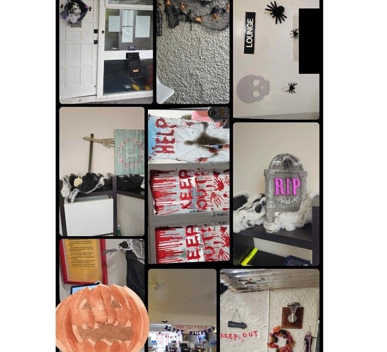 Halloween Fun! Dressed The House all Spooky!