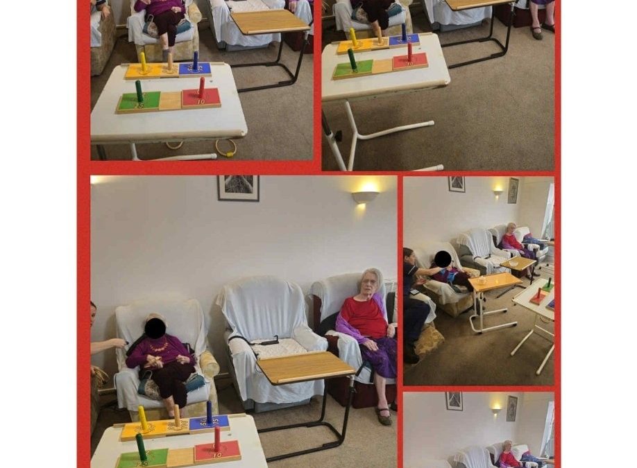Our residents had a great time taking part in some lively indoor games