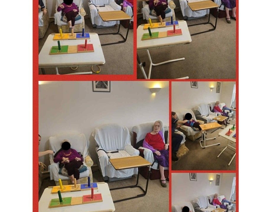 Our residents had a great time taking part in some lively indoor games