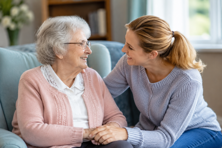 How Family Visits Help Older People in Care Homes